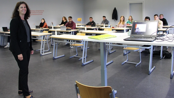 students sitting in a lecture room